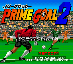 J.League Soccer Prime Goal 2 (Japan) Title Screen